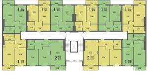 1-к квартира, строящийся дом, 40м2, 8/8 этаж