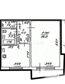 1-к квартира, вторичка, 38м2, 5/5 этаж