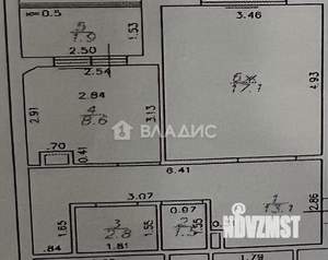 1-к квартира, вторичка, 43м2, 3/9 этаж