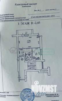 1-к квартира, вторичка, 36м2, 3/3 этаж