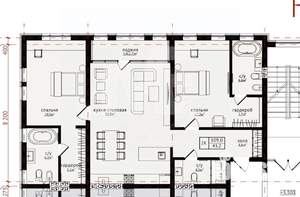 2-к квартира, вторичка, 113м2, 2/4 этаж