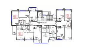 2-к квартира, строящийся дом, 58м2, 1/9 этаж