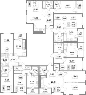 2-к квартира, вторичка, 65м2, 5/10 этаж