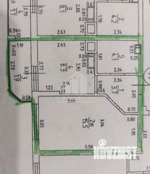 1-к квартира, вторичка, 34м2, 4/9 этаж