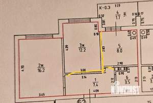 2-к квартира, вторичка, 50м2, 5/5 этаж