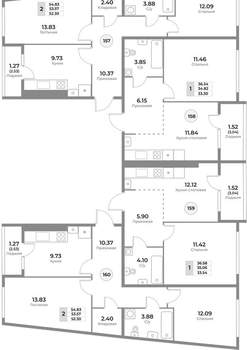 2-к квартира, вторичка, 54м2, 5/10 этаж