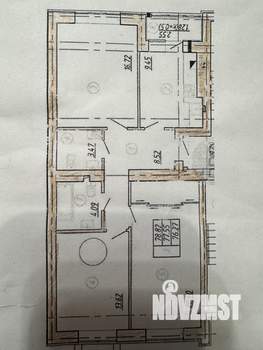3-к квартира, сданный дом, 79м2, 1/10 этаж