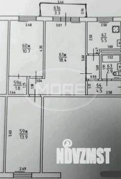 3-к квартира, вторичка, 58м2, 2/5 этаж