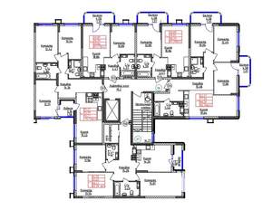 3-к квартира, строящийся дом, 78м2, 2/9 этаж