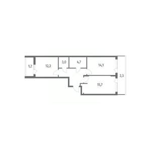 2-к квартира, вторичка, 63м2, 8/8 этаж