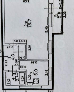 1-к квартира, вторичка, 31м2, 3/5 этаж