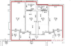 3-к квартира, вторичка, 85м2, 2/3 этаж