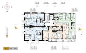 2-к квартира, строящийся дом, 83м2, 2/7 этаж