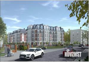 1-к квартира, строящийся дом, 39м2, 3/5 этаж