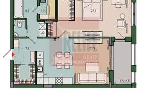 1-к квартира, вторичка, 68м2, 6/13 этаж