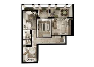 3-к квартира, вторичка, 106м2, 2/7 этаж