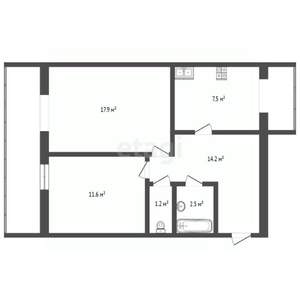 2-к квартира, вторичка, 60м2, 5/5 этаж