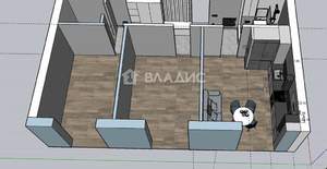 2-к квартира, вторичка, 71м2, 9/9 этаж