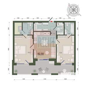 2-к квартира, вторичка, 88м2, 4/9 этаж