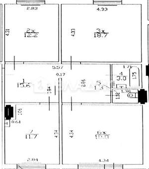 3-к квартира, вторичка, 81м2, 1/10 этаж