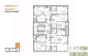 2-к квартира, вторичка, 58м2, 3/9 этаж
