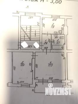 2-к квартира, вторичка, 49м2, 3/3 этаж