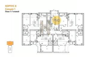 2-к квартира, вторичка, 63м2, 2/8 этаж