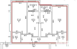 3-к квартира, вторичка, 85м2, 2/3 этаж