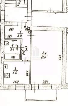 1-к квартира, вторичка, 32м2, 4/5 этаж