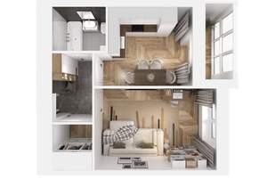 1-к квартира, вторичка, 38м2, 2/10 этаж