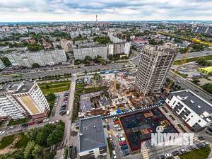 1-к квартира, строящийся дом, 43м2, 23/25 этаж