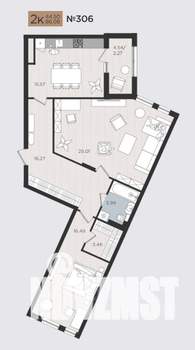 2-к квартира, строящийся дом, 86м2, 5/10 этаж