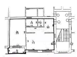 2-к квартира, вторичка, 65м2, 3/3 этаж