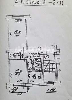 2-к квартира, вторичка, 47м2, 4/5 этаж