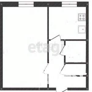 1-к квартира, вторичка, 32м2, 4/9 этаж