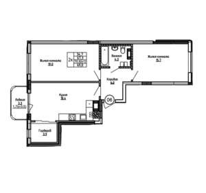 2-к квартира, вторичка, 69м2, 2/9 этаж