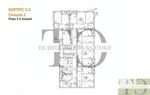 2-к квартира, вторичка, 54м2, 4/9 этаж