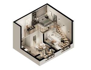 1-к квартира, вторичка, 69м2, 7/7 этаж