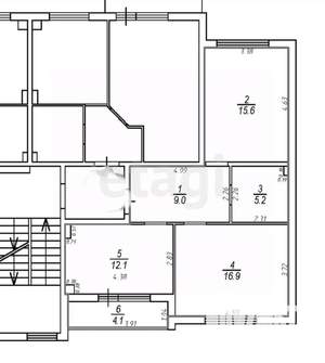 2-к квартира, вторичка, 59м2, 3/4 этаж