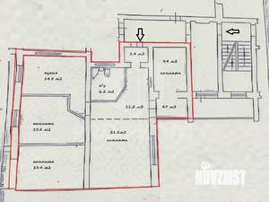 4-к квартира, вторичка, 101м2, 4/5 этаж