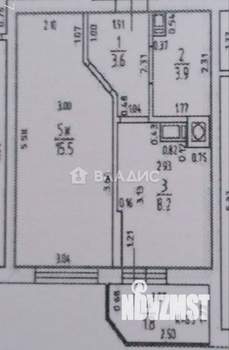 1-к квартира, вторичка, 33м2, 3/9 этаж