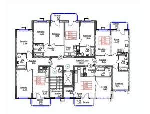 3-к квартира, строящийся дом, 73м2, 3/9 этаж