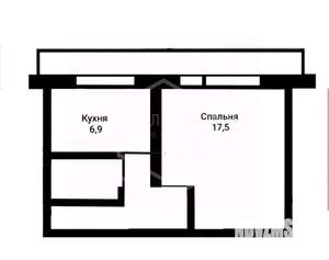 1-к квартира, вторичка, 34м2, 5/5 этаж