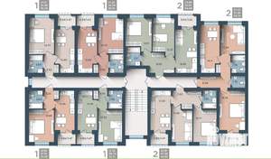 1-к квартира, строящийся дом, 36м2, 3/4 этаж