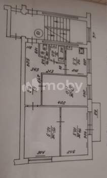3-к квартира, вторичка, 52м2, 4/5 этаж
