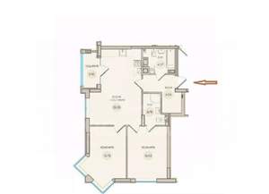 2-к квартира, вторичка, 67м2, 3/9 этаж