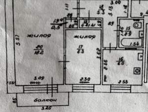 2-к квартира, вторичка, 42м2, 2/4 этаж