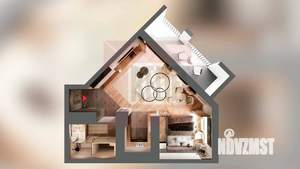 1-к квартира, вторичка, 44м2, 7/13 этаж