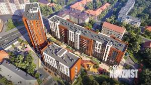 2-к квартира, строящийся дом, 55м2, 16/18 этаж