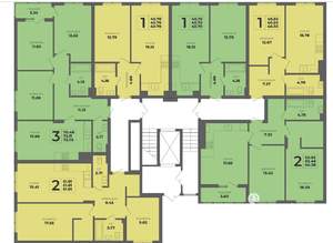 2-к квартира, вторичка, 61м2, 1/8 этаж